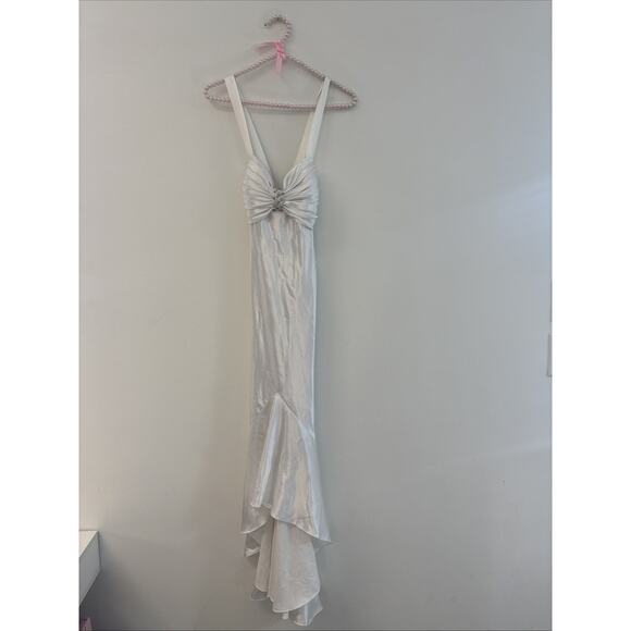 Bride Event Special Occasion May Queen Pearl White couture Dress Sz M Classy Y2K - Picture 6 of 14